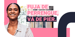 Imagem de um homem e uma melhor sorrindo olhando para um celular